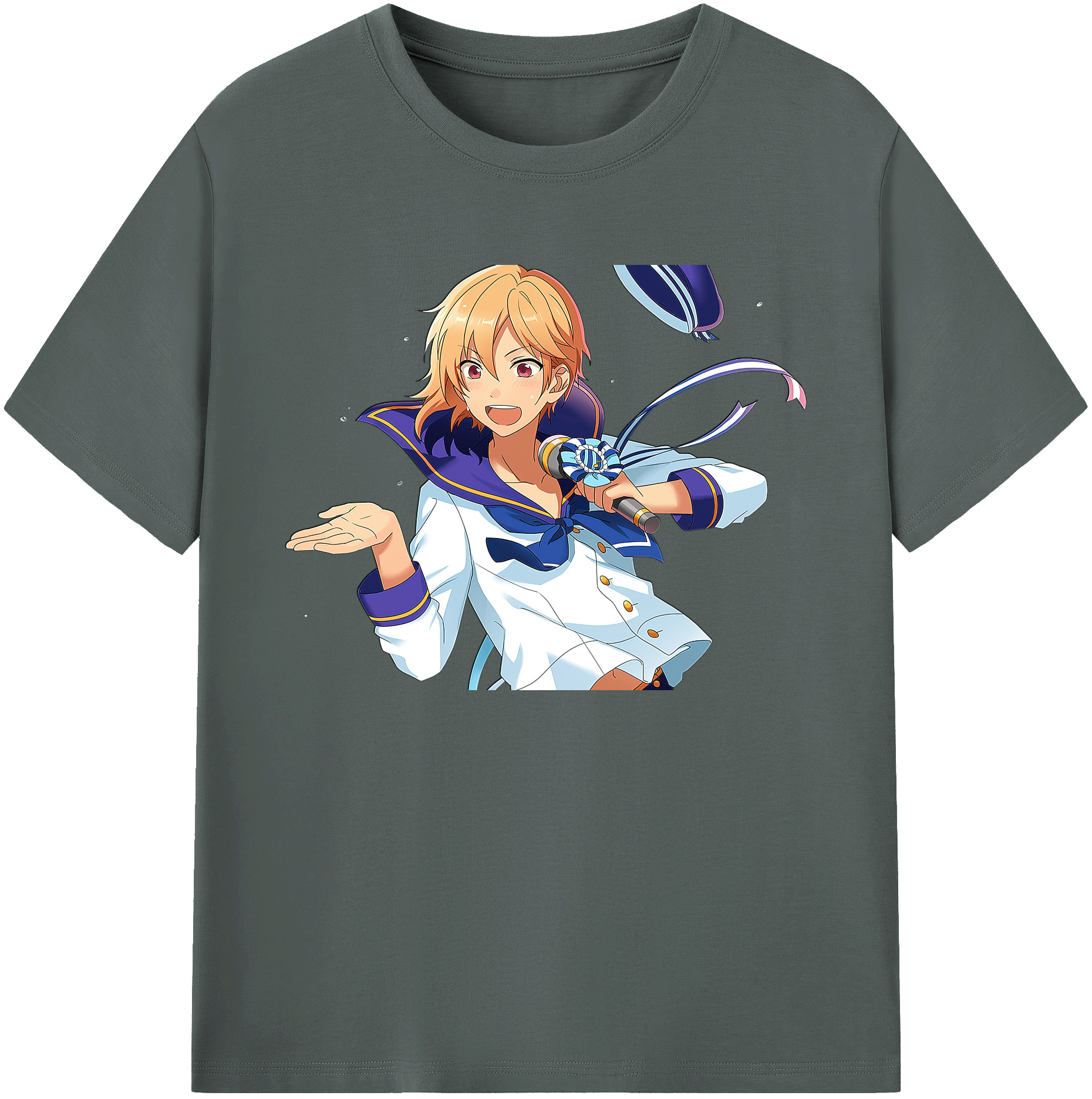 （画像用） あんさんぶるスターズ! Ensemble Stars 綿100％ メンズ半袖Tシャツ｜肌触りやわらか＆通気性